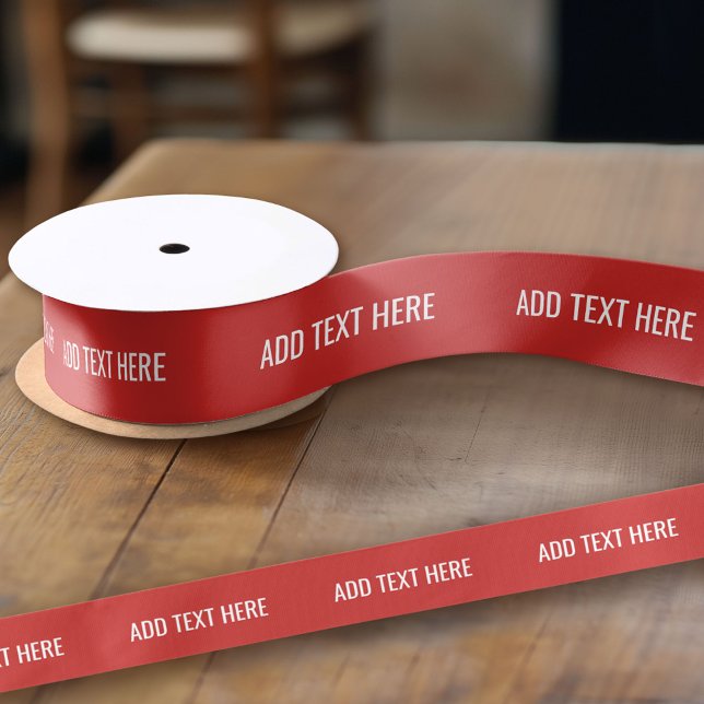 Create Your Own - Make It Yours Custom Text Grosgrain Ribbon (Custom Ribbon on a Roll - Personalize this ribbon with you text)