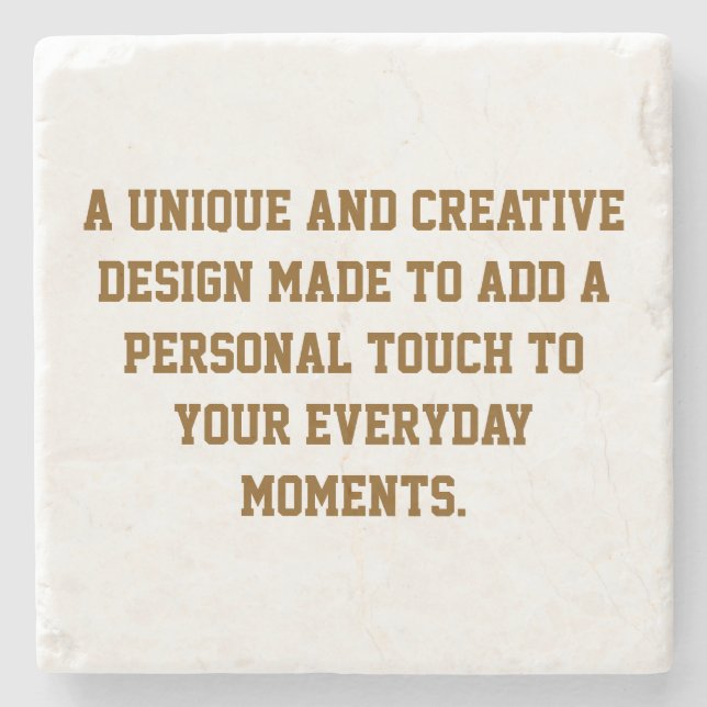 Create Your Own Marble Stone Coaster (Front)