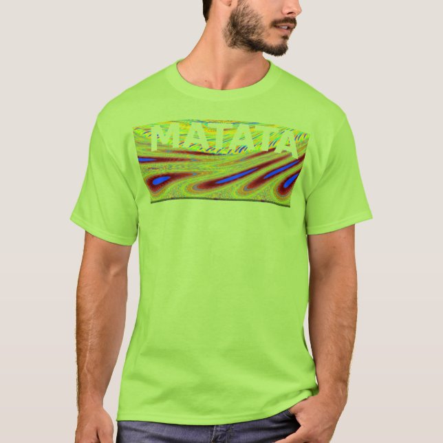 Create Your Own Matata Basic T-Shirt Template (Front)