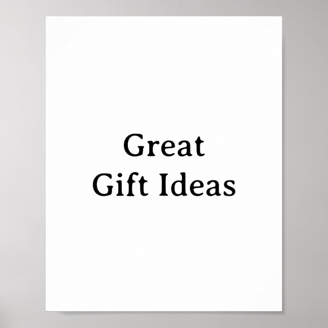 Create Your Own Matte Poster (Front)