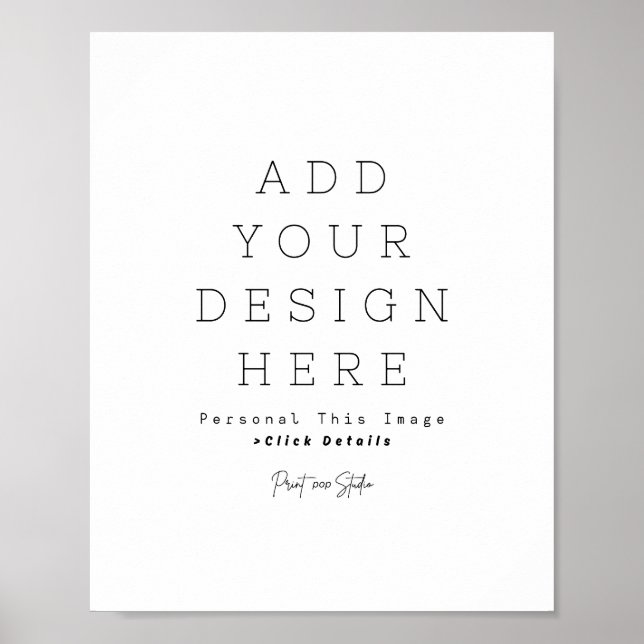 Create Your Own Matte Poster (Front)