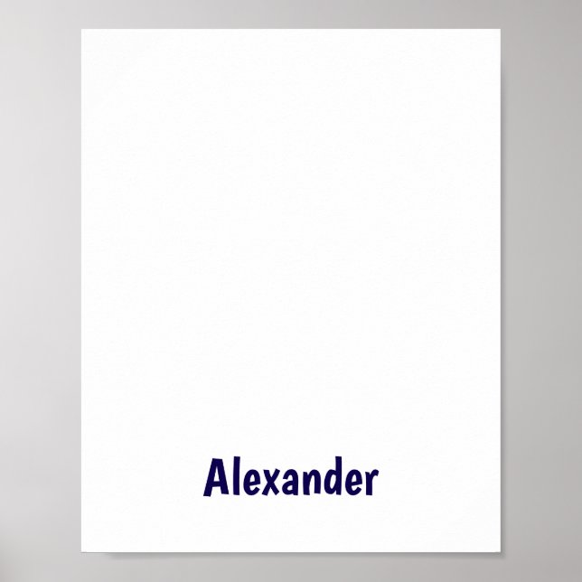 Create Your Own Matte Poster (Front)