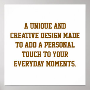 Create Your Own Matte Value Poster Print