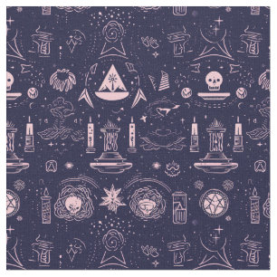 Create Your Own Mauve Pagan Symbols Purple Fabric