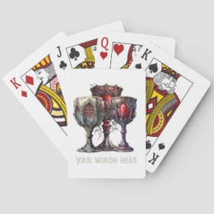 Create Your Own Mediaeval Gothic Chalices Playing Cards