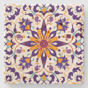 Create Your Own Mediterranean Enchanted Purple Stone Coaster