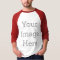 Create Your Own Men's Basic 3/4 Sleeve Raglan