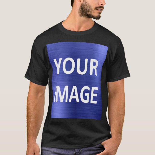 Create your own mens black T-Shirt (Front)