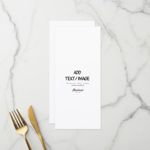 Create Your Own Menu Card