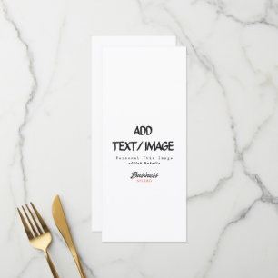 Create Your Own Menu Card
