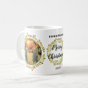 Create your own Merry Christmas family photo Coffee Mug