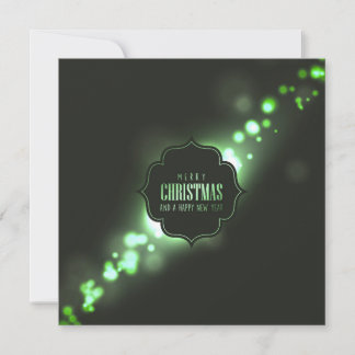 Create Your Own Merry Christmas Glow Bokeh Holiday Card