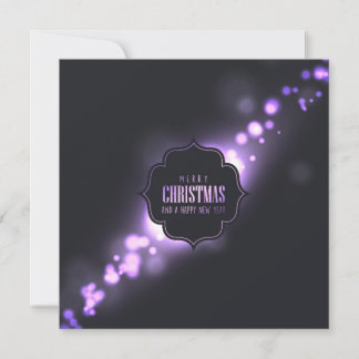 Create Your Own Merry Christmas Glow Bokeh Holiday Card