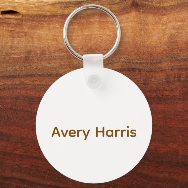 Create Your Own Metal Circle Keychain (Front)