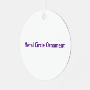 Create Your Own Metal Circle Ornament