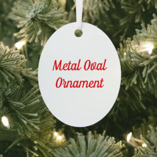Create Your Own Metal Oval Ornament