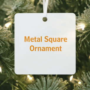 Create Your Own Metal Square Ornament