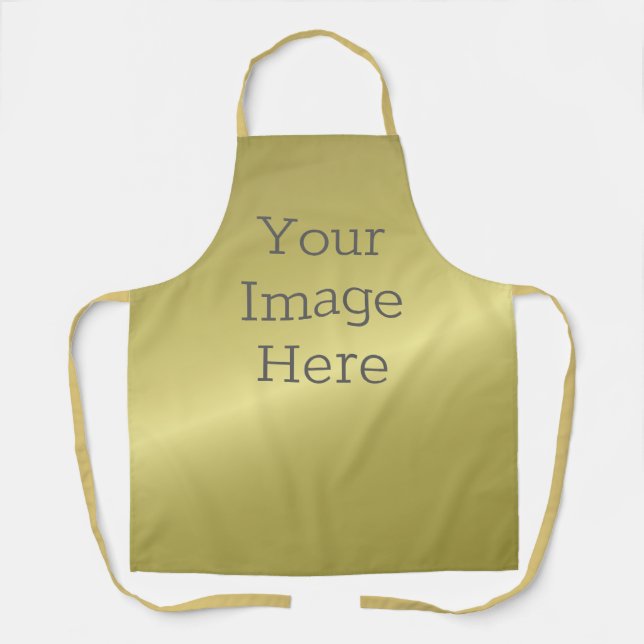 Create Your Own Metallic Anqtiue Brass Faux Foil Apron (Front)