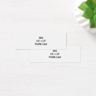 Create Your Own Mini 3.0" x 1.0" Profile Card