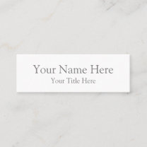 Create Your Own Mini Business Card