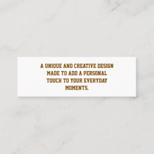 Create Your Own Mini Matte Business Cards
