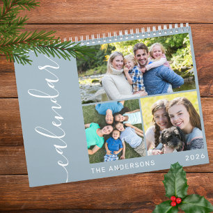 Create Your Own Minimal 3 Photos Collage Script Calendar