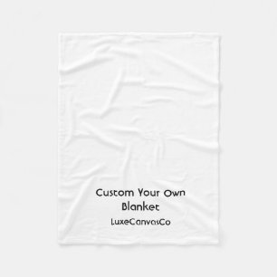 Create your own minimalist 30" x 40" fleece blanket