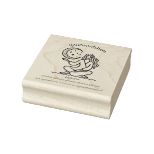 Create Your Own Minimalist Crescent Moon Magic Rubber Stamp