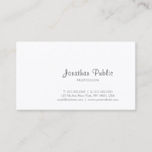Create Your Own Minimalist Elegant Modern Simple Business Card