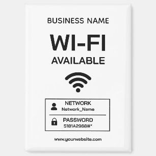 Create Your Own Minimalist Free Wifi Magnet