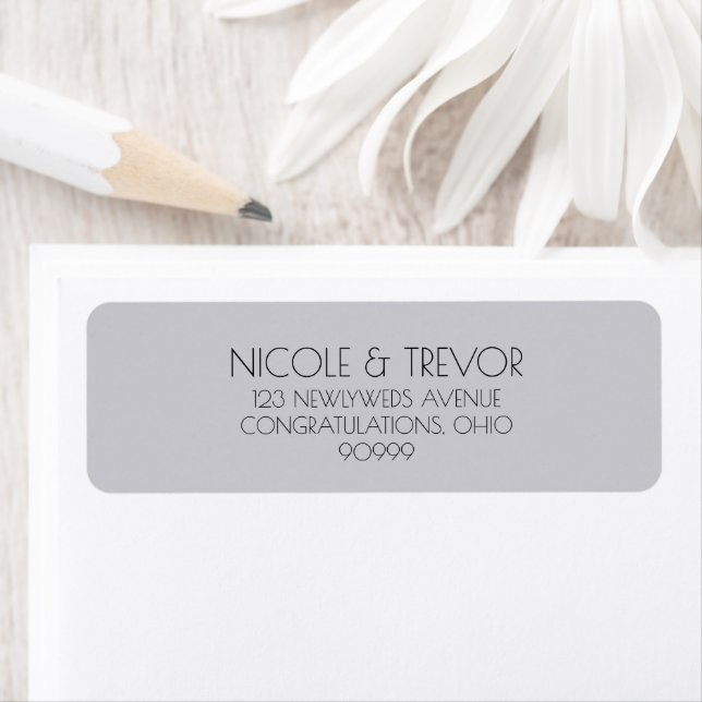 Create Your Own Minimalist Return Address Wedding (Insitu)