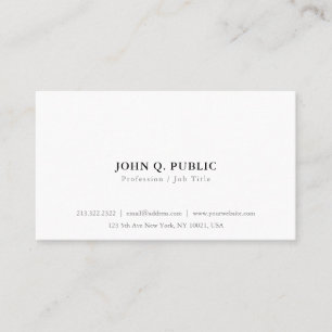 Create Your Own Minimalist Simple Modern Elegant Business Card