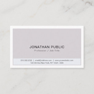 Create Your Own Minimalistic Modern Elegant Colour Business Card