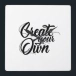 Create Your Own Minimalistic Wall Clock<br><div class="desc">Design your own high quality products by adding your own custom text and images! Easily replace the current background and text shown on this item with anything you’d like using the editing tool and choose from hundreds of other items in our shop for all purposes and occasions. Visit Ravens Gifts...</div>