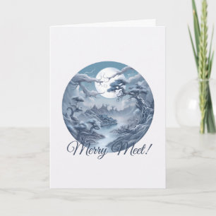 Create Your Own Misty Blue Landscape Card