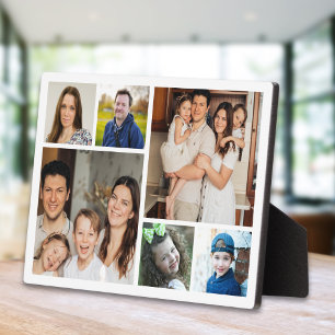 Create Your Own Modern 6 Family Photo Collage   Plaque