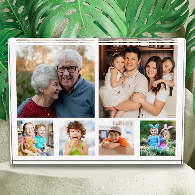Create Your Own Modern 6 Family Picture Collage  Photo Block (Create Your Own Modern 6 Family Picture Collage Photo Block)