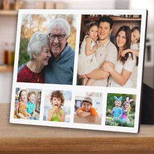 Create Your Own Modern 6 Family Picture Collage  Plaque