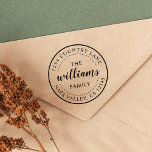 Create Your Own Modern Calligraphy Return Address Rubber Stamp<br><div class="desc">Simple and modern calligraphy return address stamp.</div>