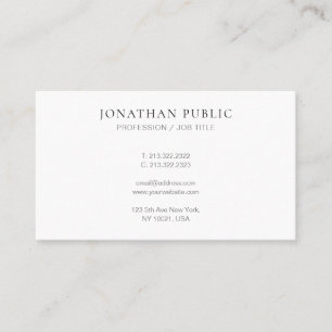 Create Your Own Modern Elegant Minimalist Cute Business Card