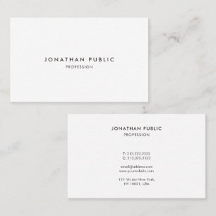 Create Your Own Modern Elegant Minimalist Template Business Card