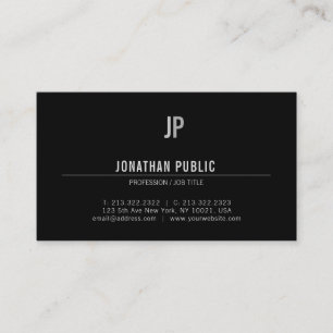 Create Your Own Modern Elegant Monogram Template Business Card