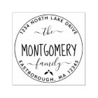 Create Your Own Modern Family Name Return Address