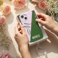 Create Your Own Modern Forest Green & Soft Pink