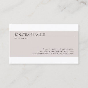 Create Your Own Modern Minimalist Elegant Design Business Card