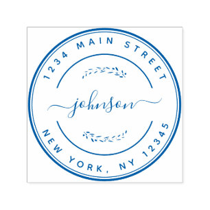 Create Your Own Modern Name Return Address Self-inking Stamp