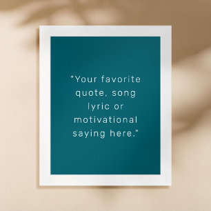 Create Your Own Modern Personalised Quote Poster