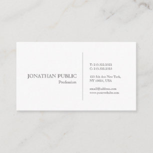 Create Your Own Modern Plain Simple Elegant Business Card