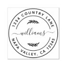 Create Your Own Modern Round Return Address