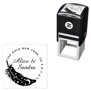 Create Your Own Modern Round  Self-inking Stamp